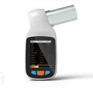 Spirometer for lung function testing, respiratory therapy, and pulmonary rehabilitation