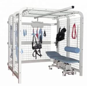 Suspension therapy frame for physical rehabilitation and muscle strengthening