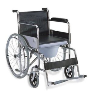 Commode wheelchair with built-in potty for mobility and hygiene in Nigeria
