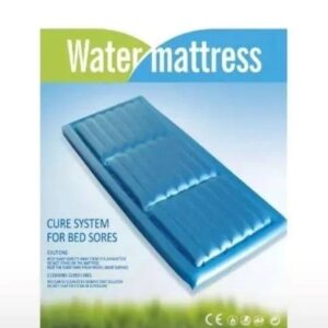 Water mattress for therapeutic comfort, pressure relief, and patient care.